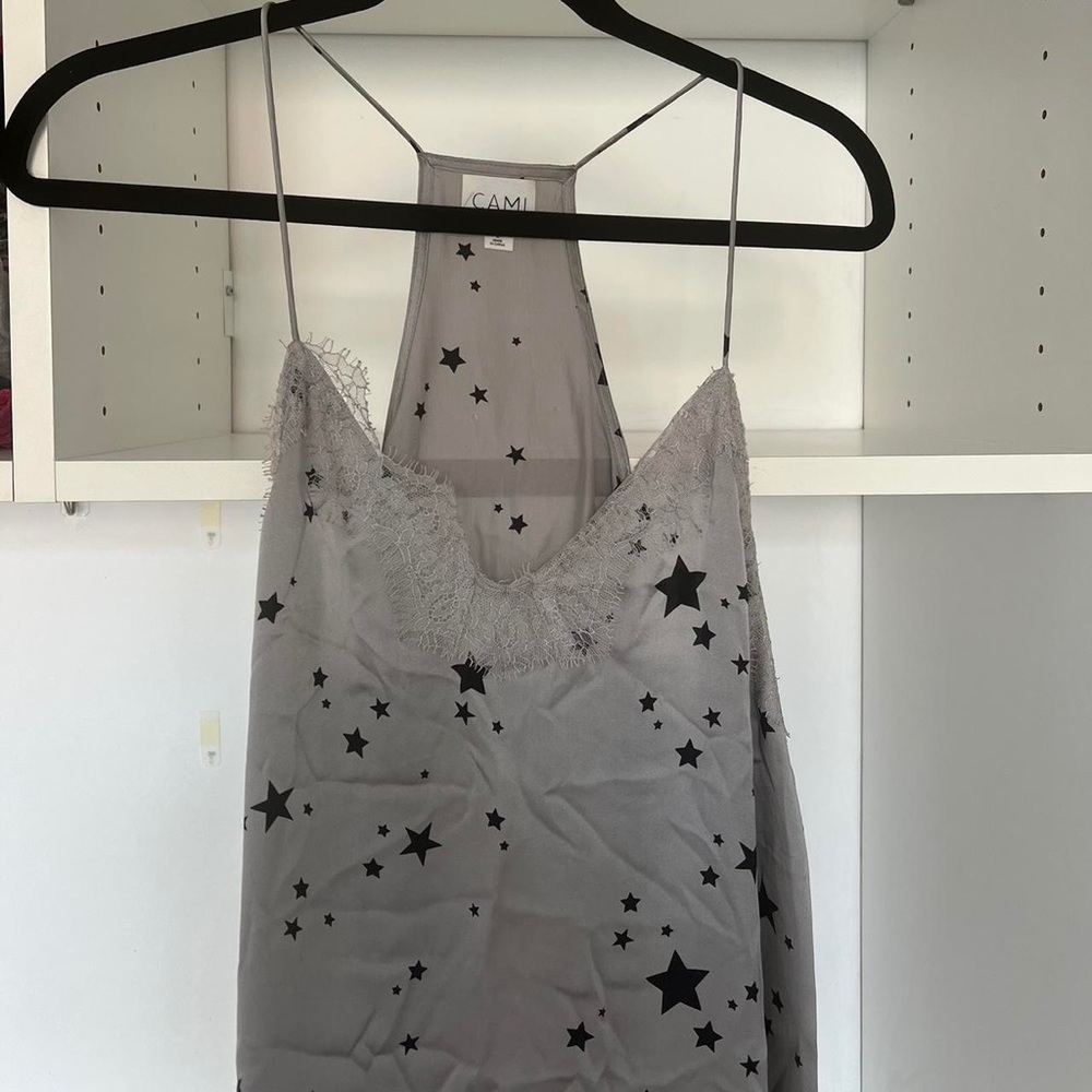 CAMI NYC silk star tank